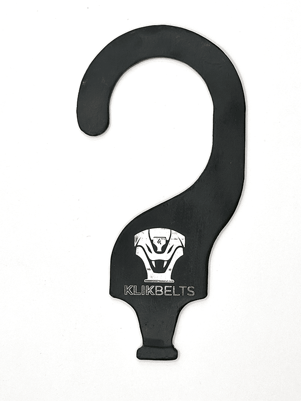 The All Metal Klik Hook PRO Heavy Duty Belt Hanger For All Standard Cobra® Buckle Belts