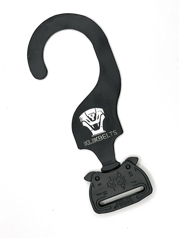 The All Metal Klik Hook PRO Heavy Duty Belt Hanger For All Standard Cobra® Buckle Belts