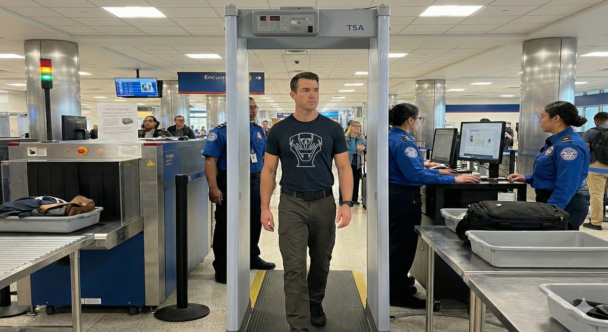 1.5" Polymer Buckle 1-Ply TSA-Compliant Belt – Metal-Free Belt