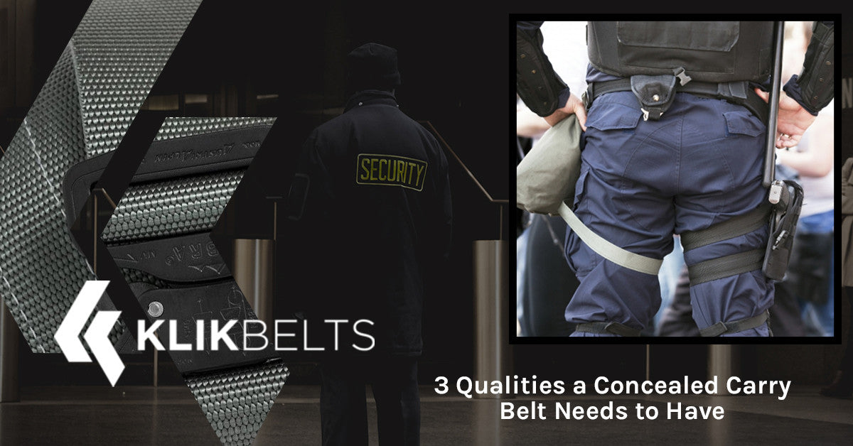 3 Qualities a Concealed Carry Belt Needs to Have
