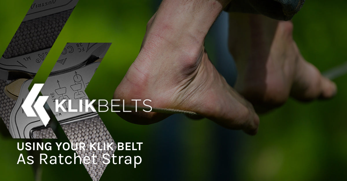 Using Your Klik Belt As Ratchet Strap