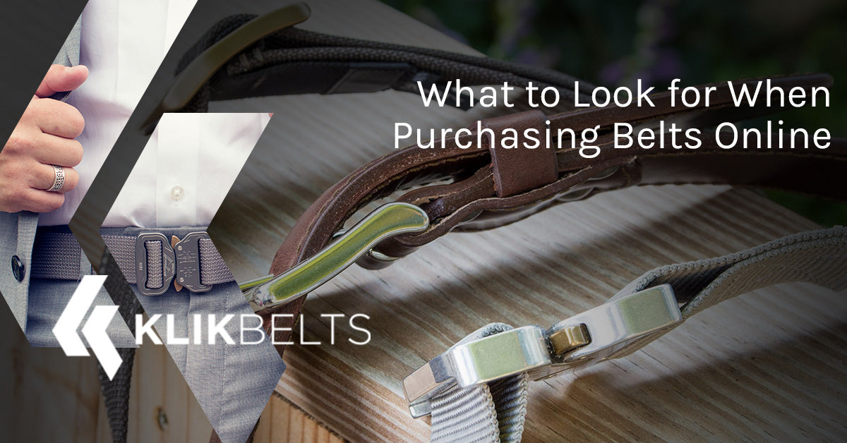 What to Look for When Purchasing Belts Online