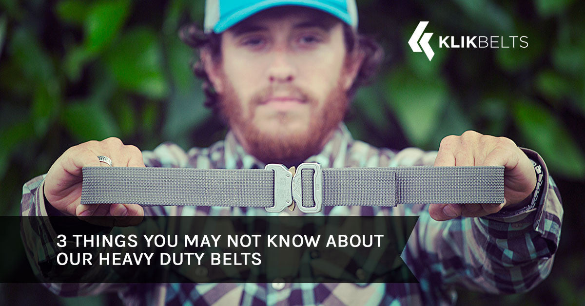 3 Things You May Not Know About Our Heavy Duty Belts