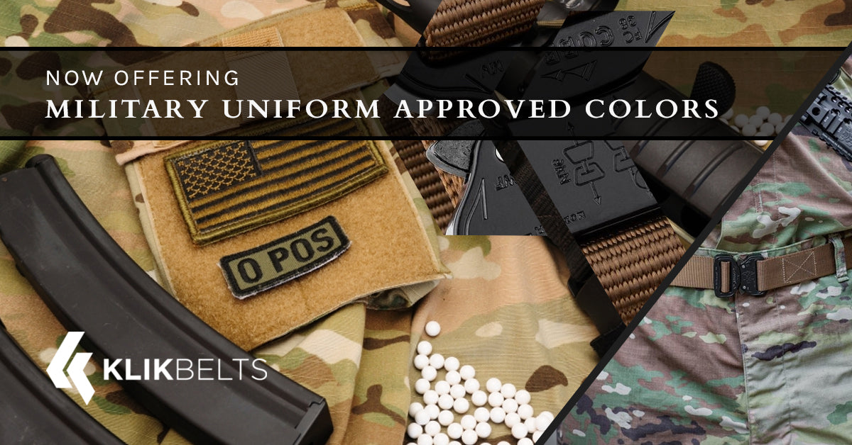 Now Offering Military Uniform Approved Colors