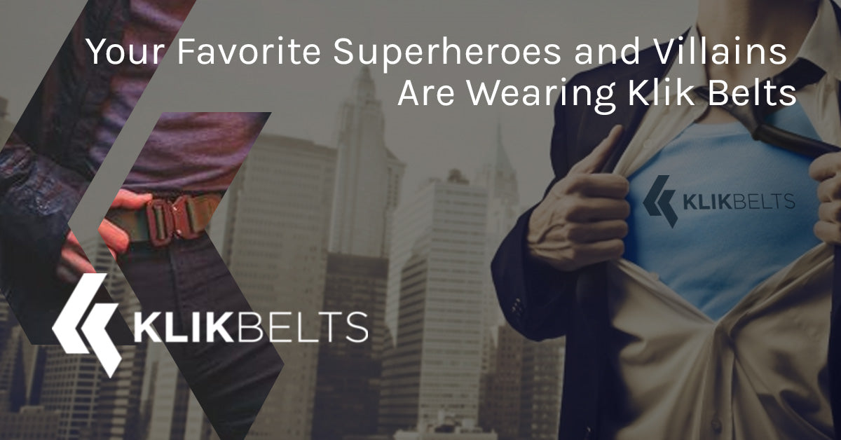 Your Favorite Superheroes and Villains Are Wearing Klik Belts