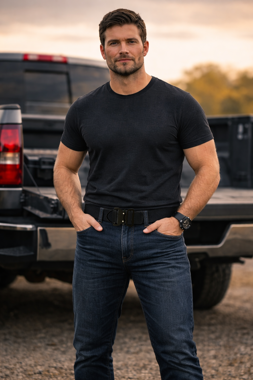 CLEARANCE 1.5" Klik Belts 2-Ply D-Ring Polished Aluminum Cobra® Buckle Belt